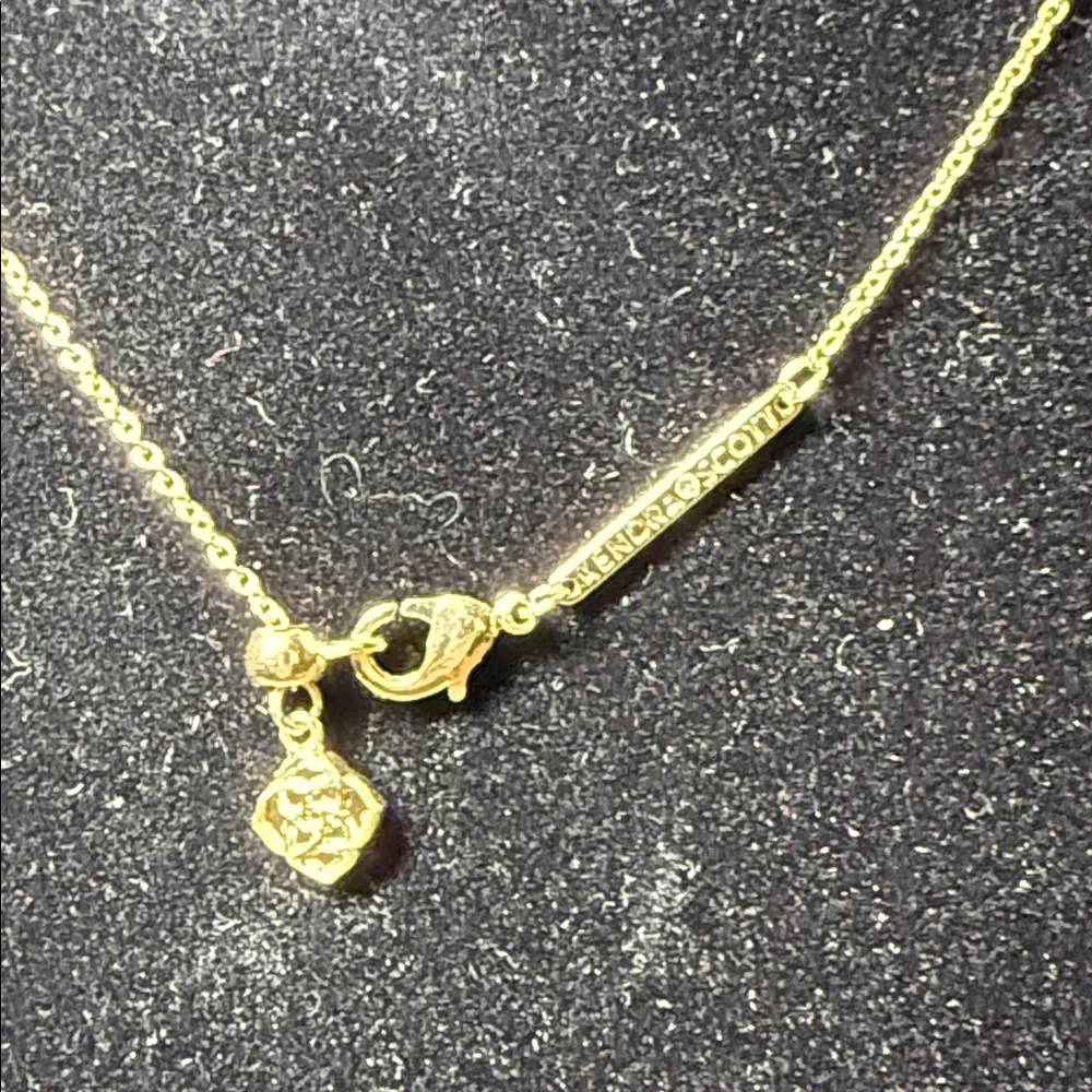 Kendra Scott Gold Necklace with Pink Pendant - Picture 5 of 7